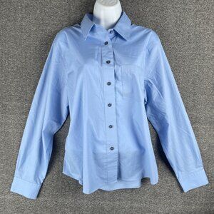 Foxcroft Top Womens Size 18 Petite Wrinkle Free Work Office Capsule Minimal Corp